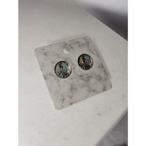 Zebra post stud earrings EDS Ehlers danlos syndrome awareness